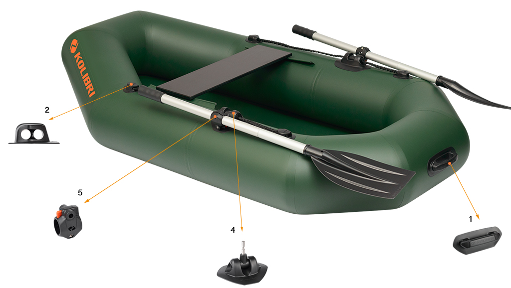 Gangway NEW KOLIBRI K-190 Inflatable Rowing Boat Premium Quality Fishing Kayak 