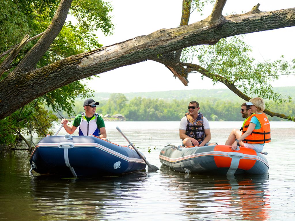 PVC boat for fishing