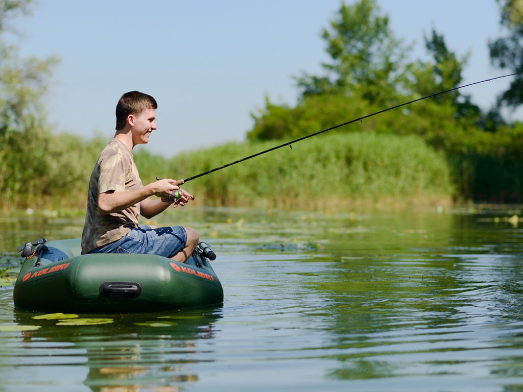 PVC boat for fishing